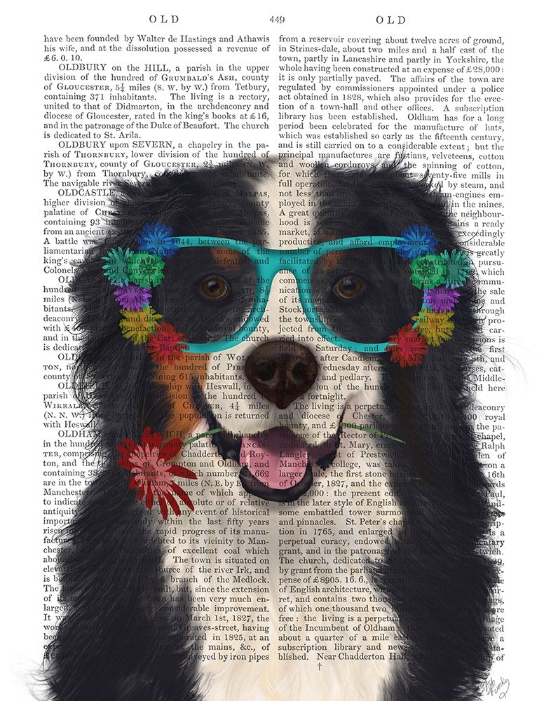 Bernese and Flower Glasses