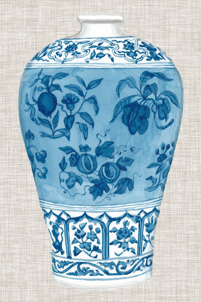 Ming Vase on Linen II