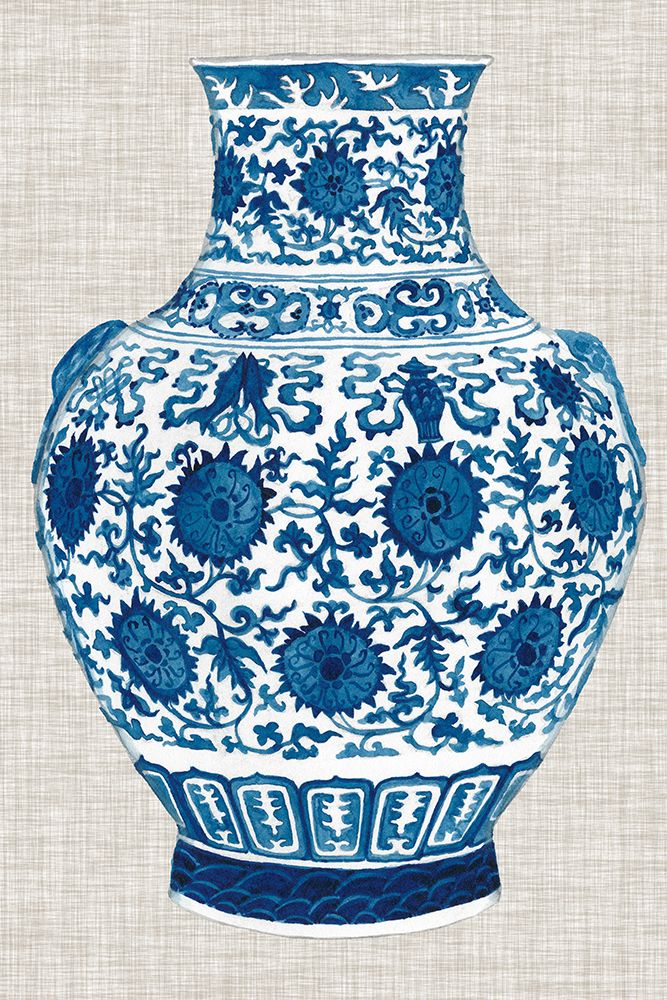 Ming Vase on Linen V
