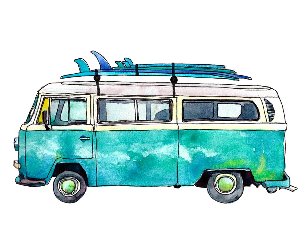 Blue Surf Van