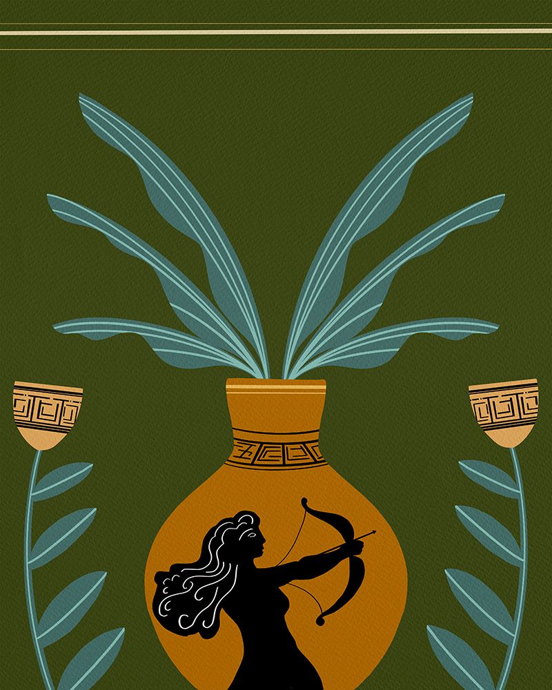 Warrior Goddess Vase II