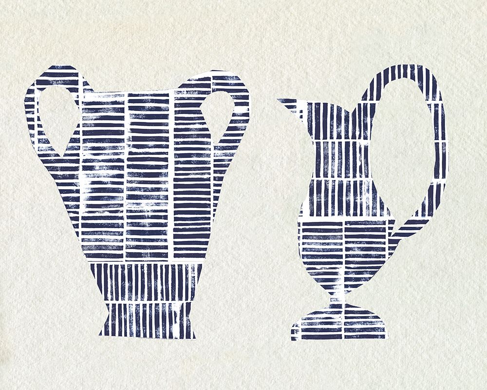 Dashed Modern Vases III