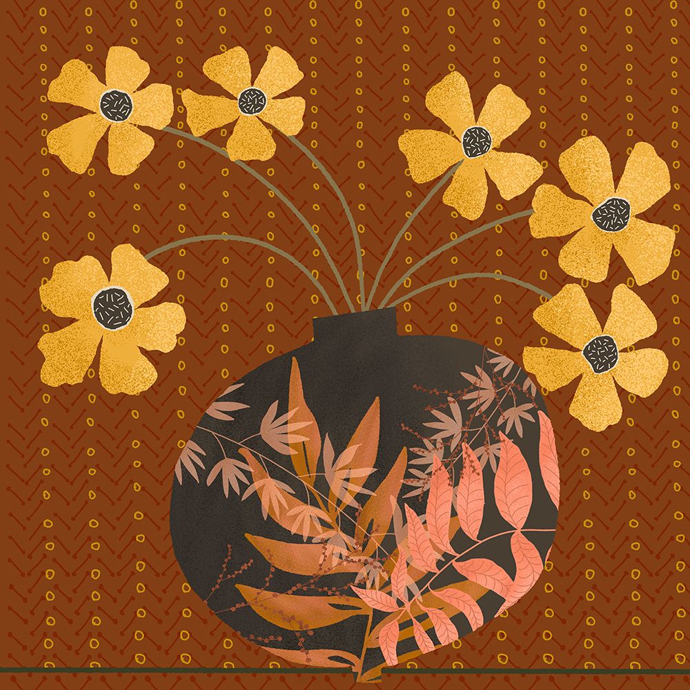 Autumn Flower Vase I