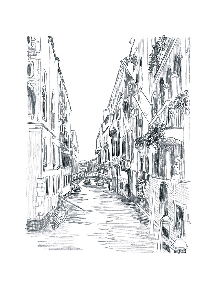 Canal Scene Sketch I