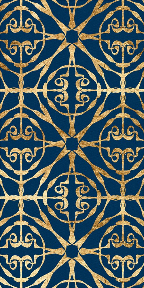 Motif on Blue IX
