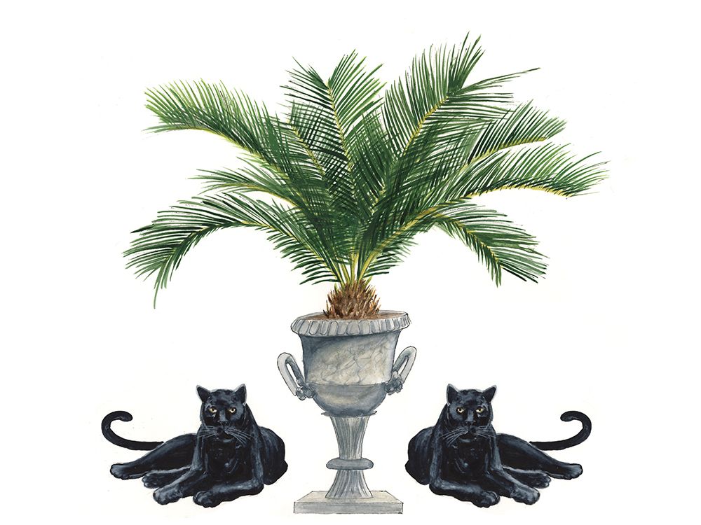 Sago Palm And Panther II