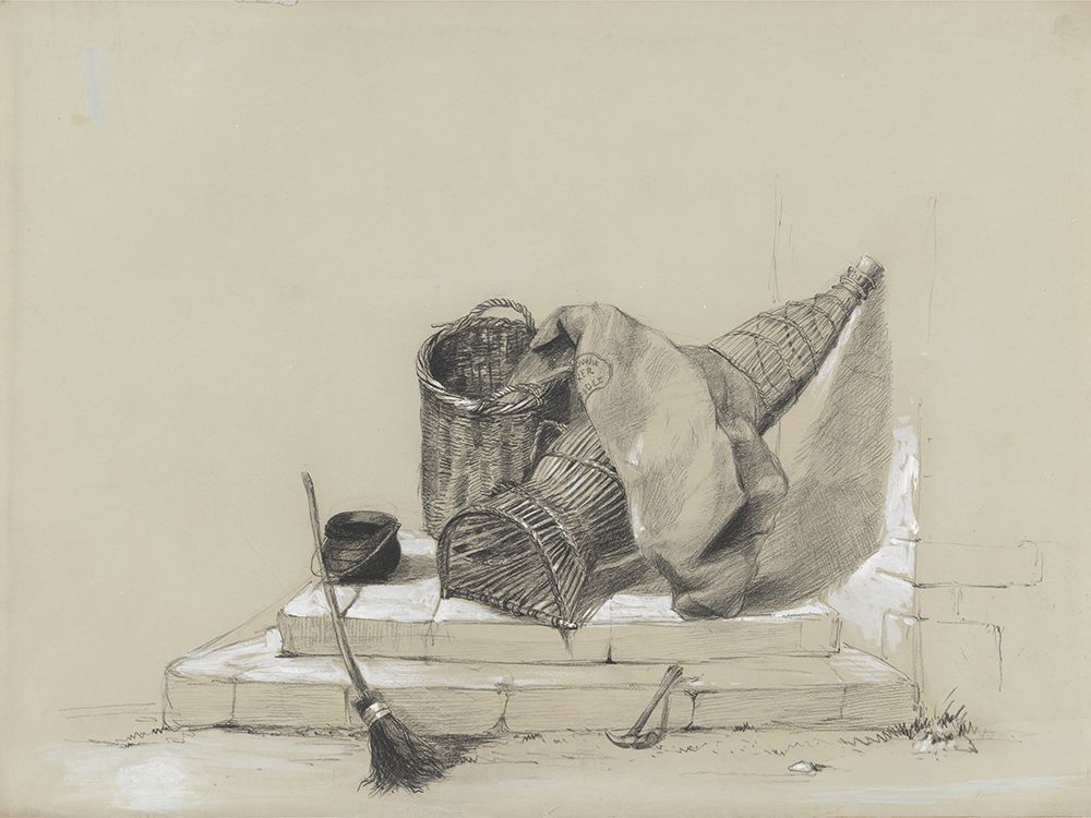 DeWints Still Life with Broom And Rake I