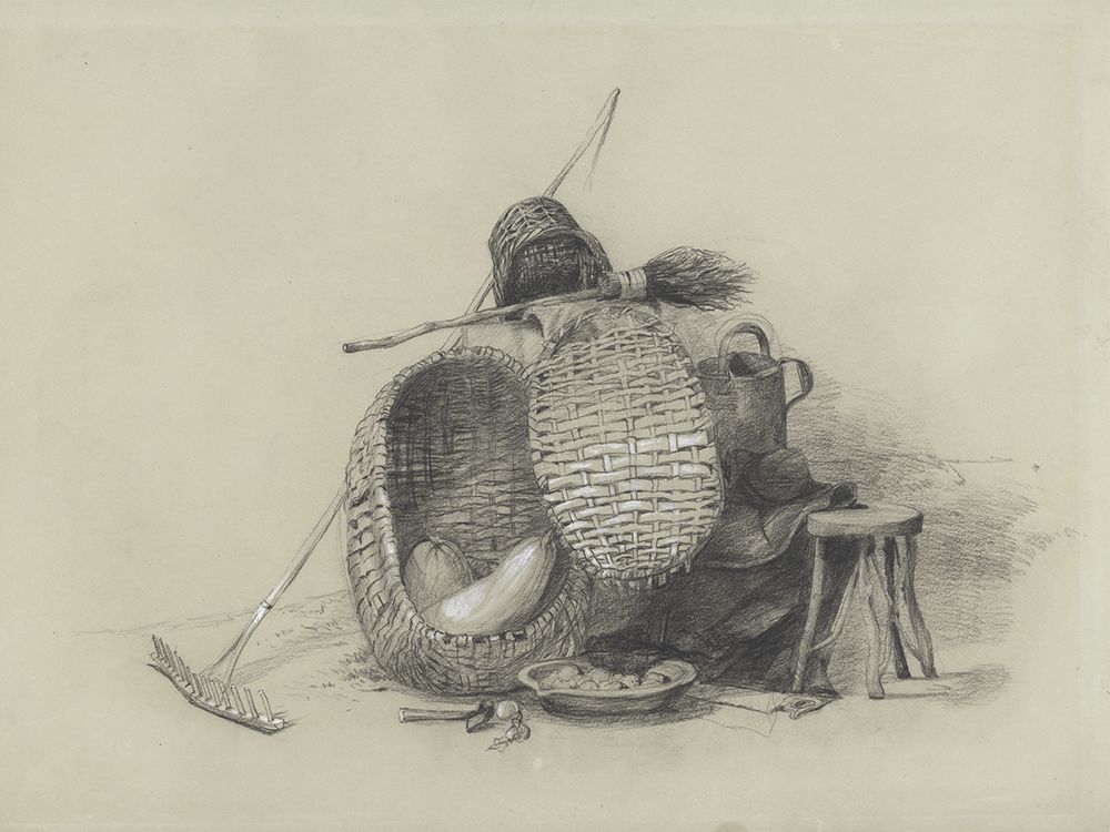 DeWints Still Life with Broom And Rake II