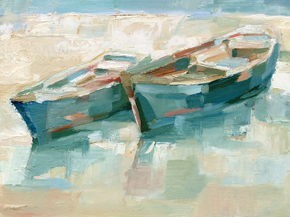 Mosaic Beached Boats I