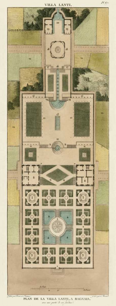 Plan De La Villa Lanti