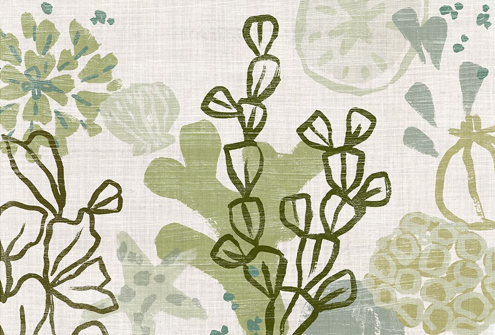 Coral Blockprint Collection A