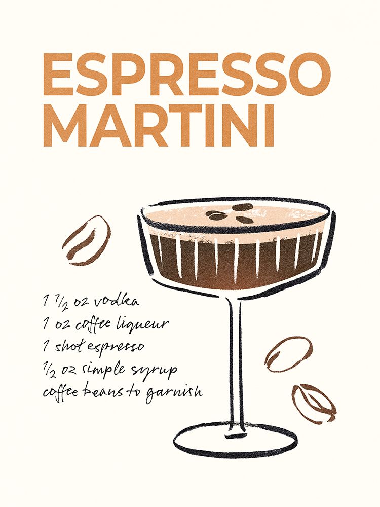 Hand Drawn Cocktails VII