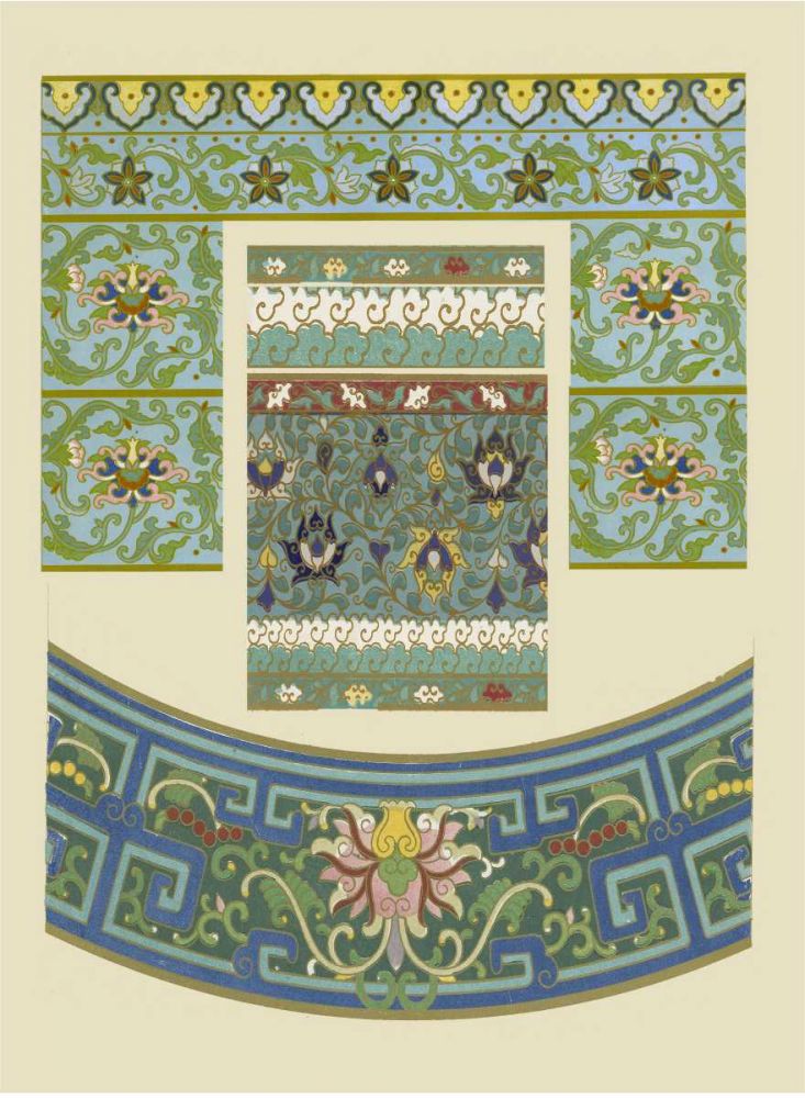 Blue Oriental Designs IV