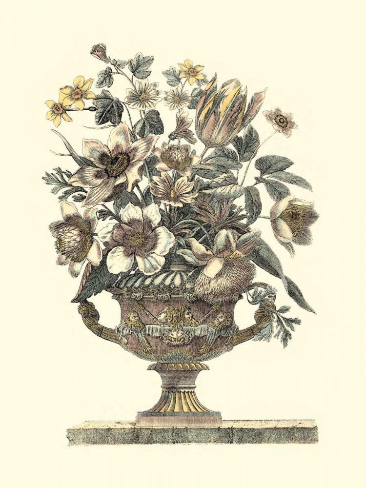 Flowers in an Urn I - Sepia