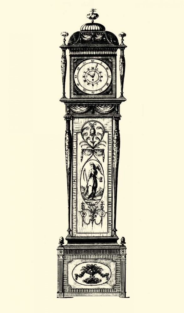Small Antique Grandfather Clock I