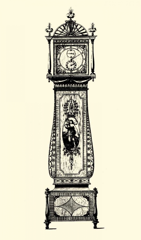 Small Antique Grandfather Clock II