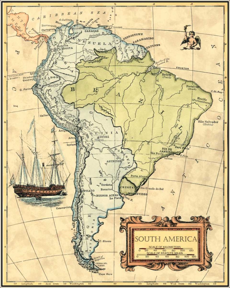 South America Map
