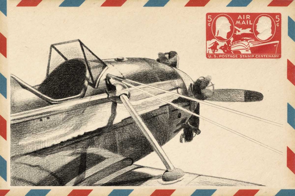 Small Vintage Airmail I