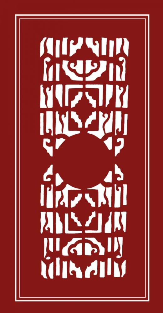 Shoji Screen in Cinnabar I