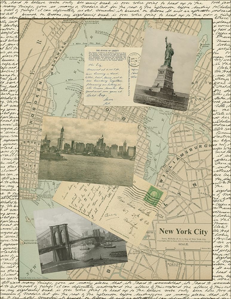 Vintage Map of New York