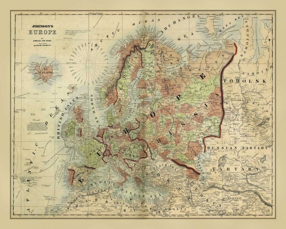 Antique Map of Europe