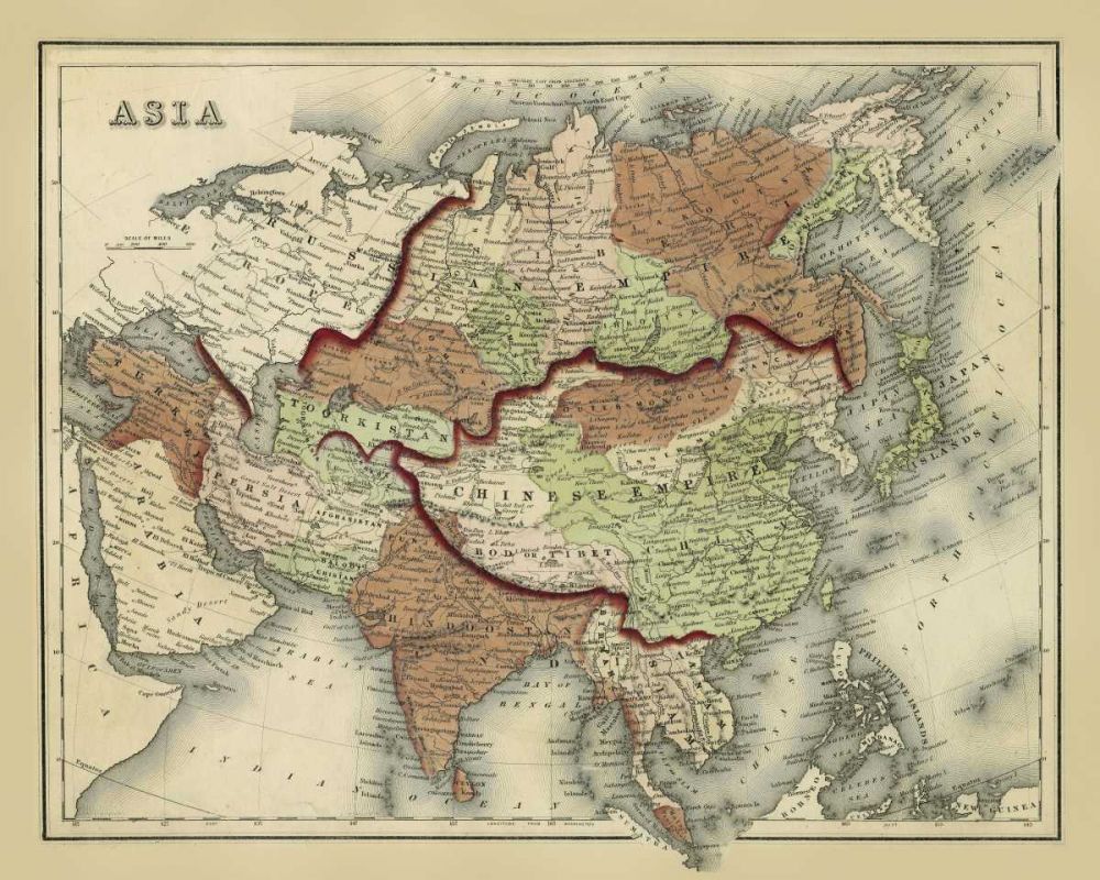 Antique Map of Asia