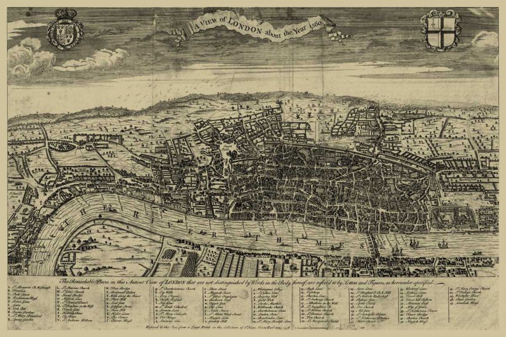 Birds Eye View of London