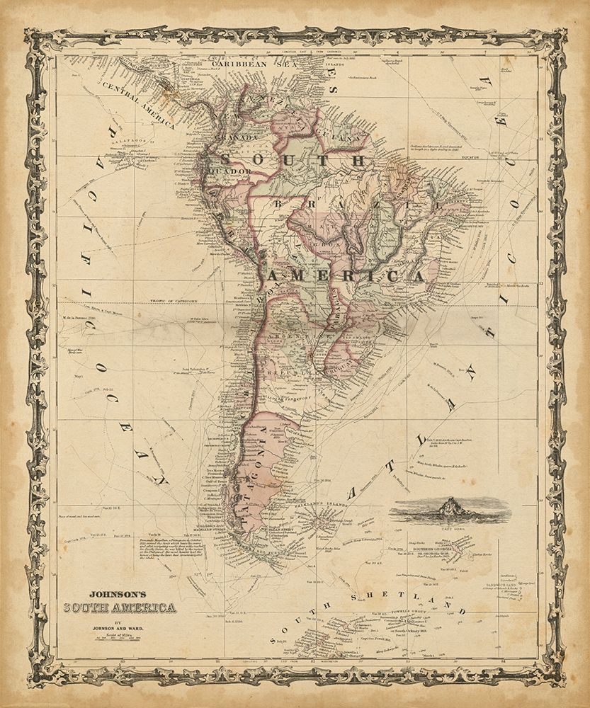 Johnsons Map of S. America