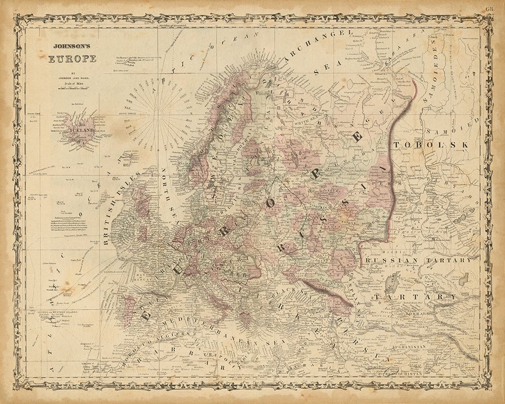 Johnsons Map of Europe