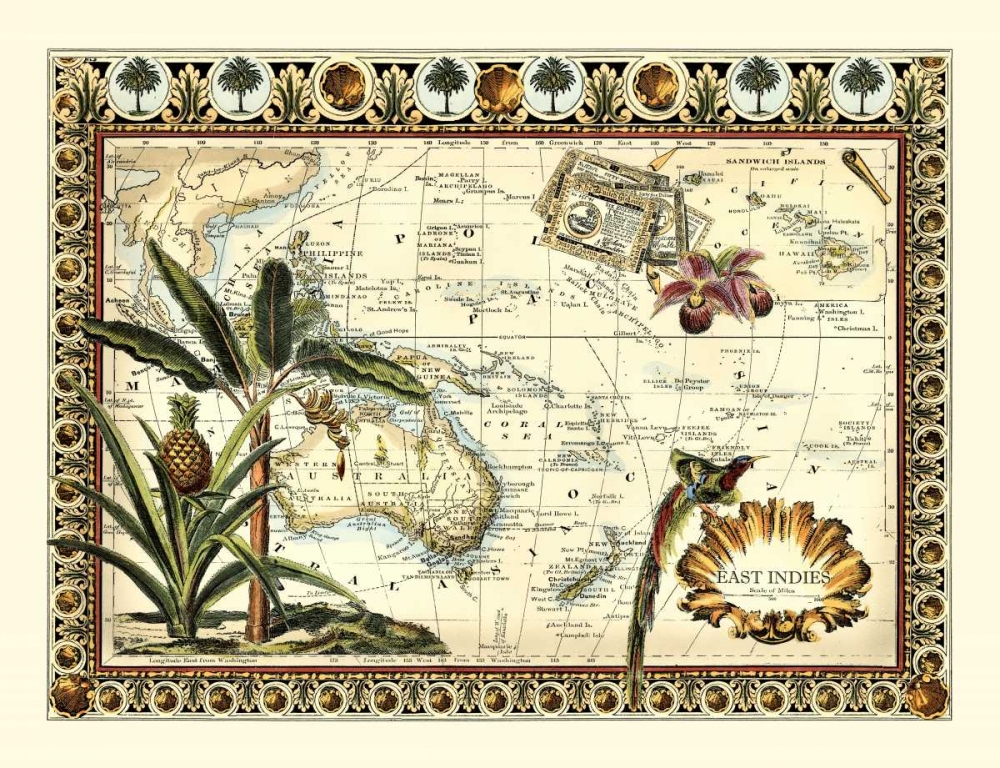 Tropical Map of East Indies