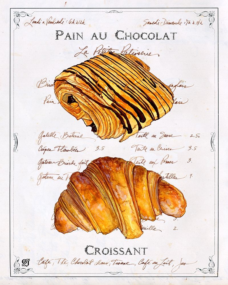 Pain au Chocolat et Croissant