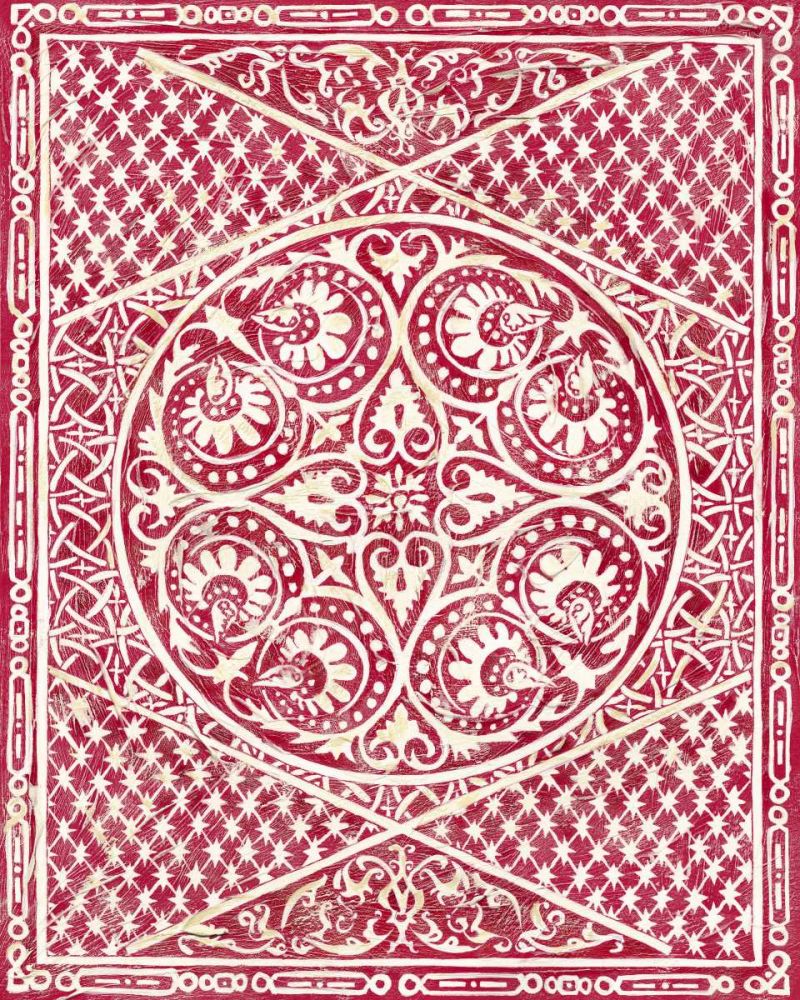 Woodcut in Red II
