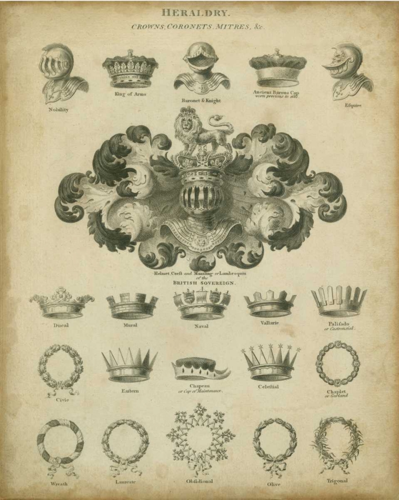 Heraldic Crowns and Coronets I