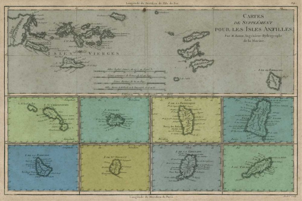 Map of the Greater and Lesser Antilles