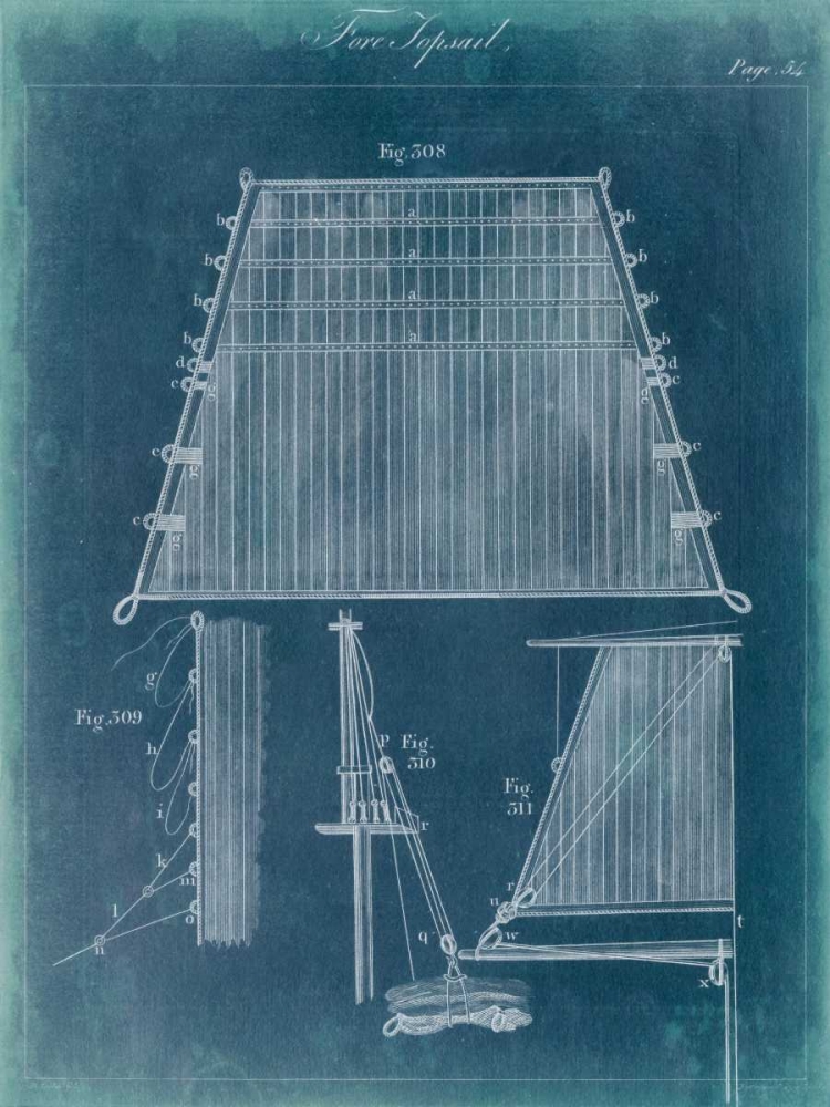Nautical Detail Blueprint I
