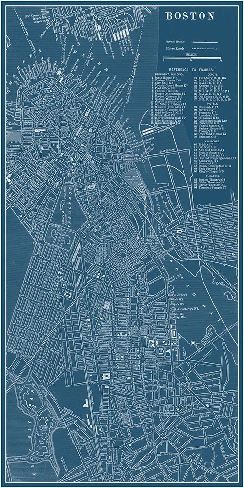 Graphic Map of Boston