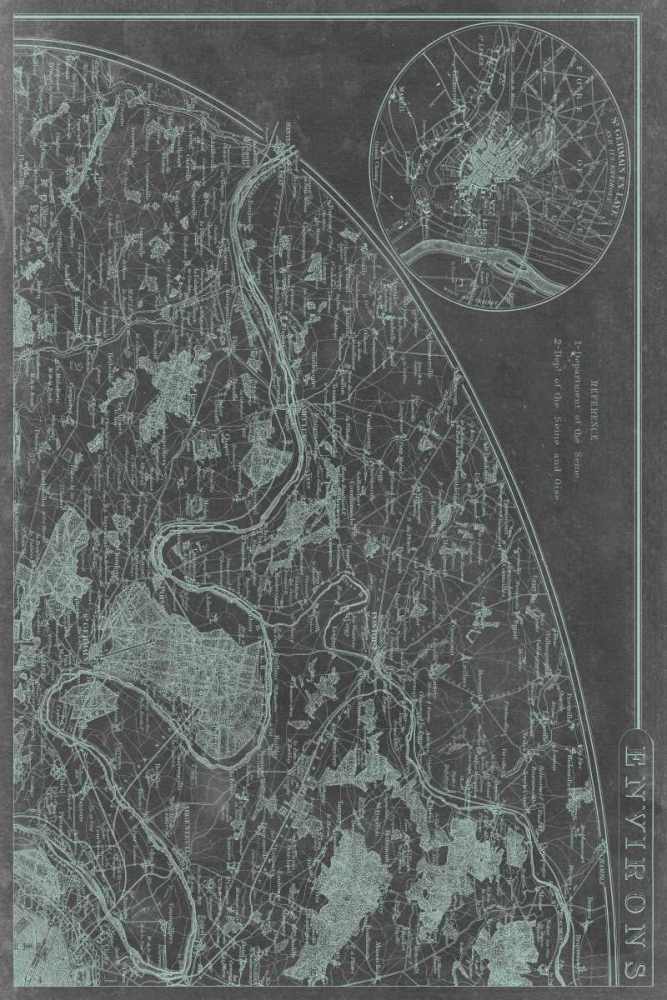Map of Paris Grid I
