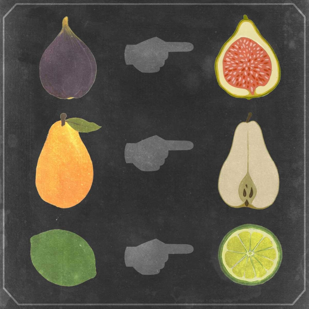 Blackboard Fruit I