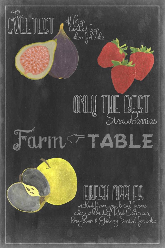 Blackboard Fruit III