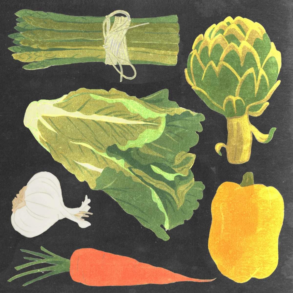 Blackboard Veggies IV