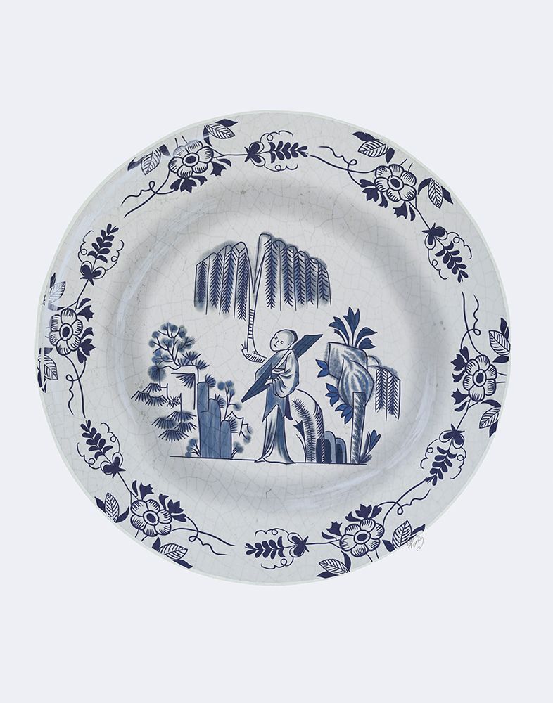 Plate - Willow Tree in Blue