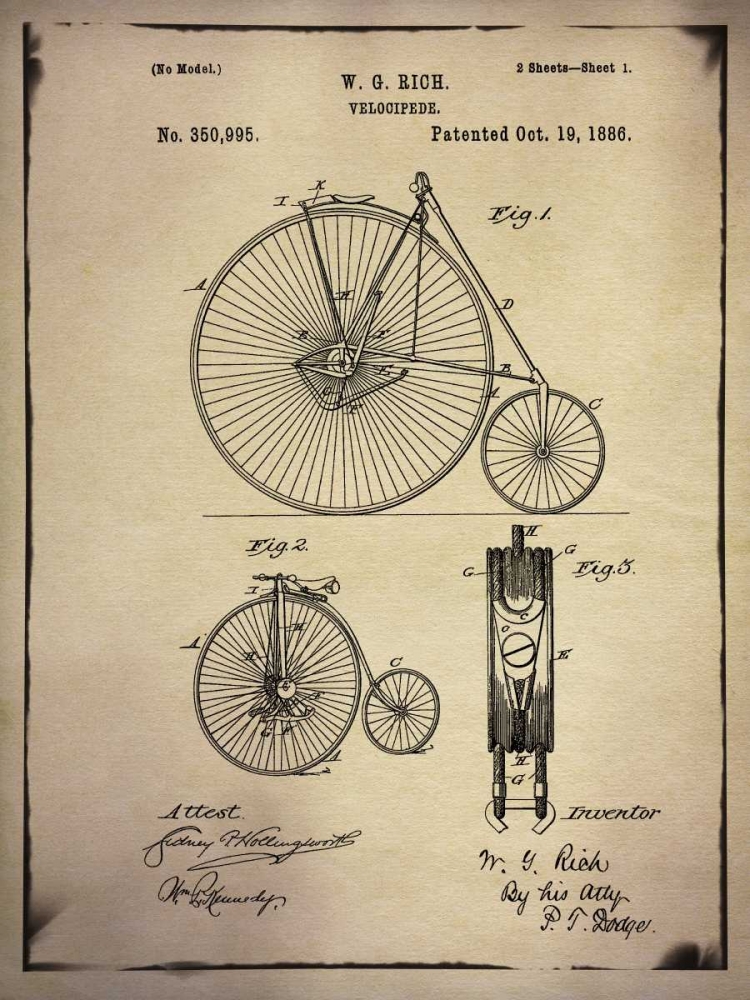 Bicycle Patent 1 Buff