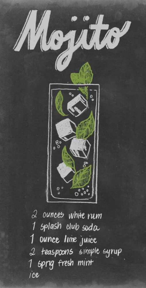 Chalkboard Cocktails Collection C