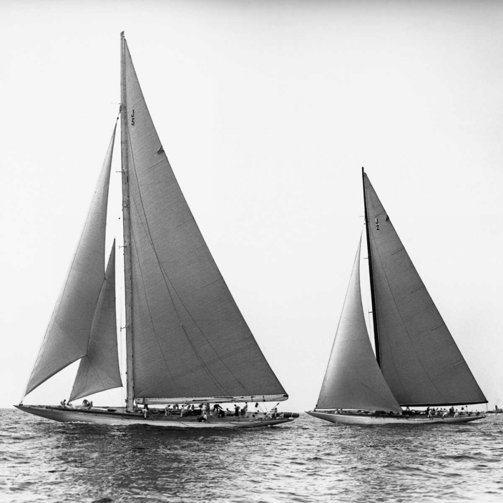 Sailboats in the Americas Cup 1934