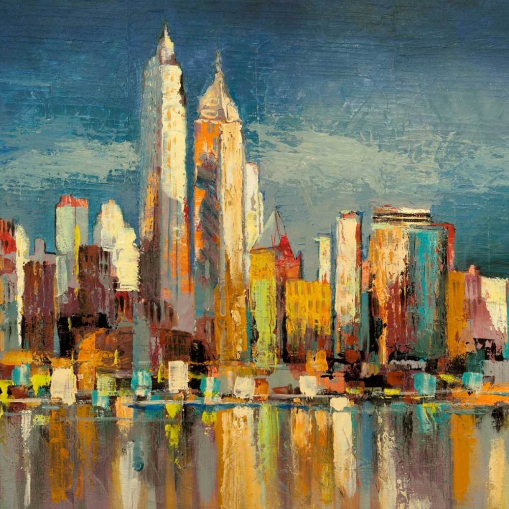 Manhattan Aqua- detail