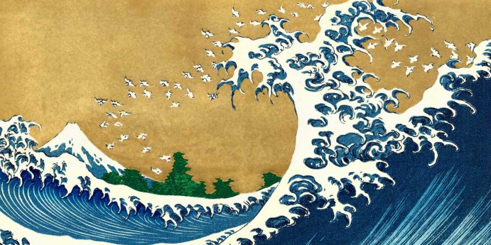 The Big Wave-detail from 100 Views of Mt. Fuji