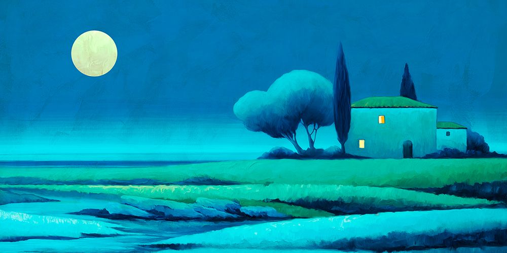 Luna sulla campagna