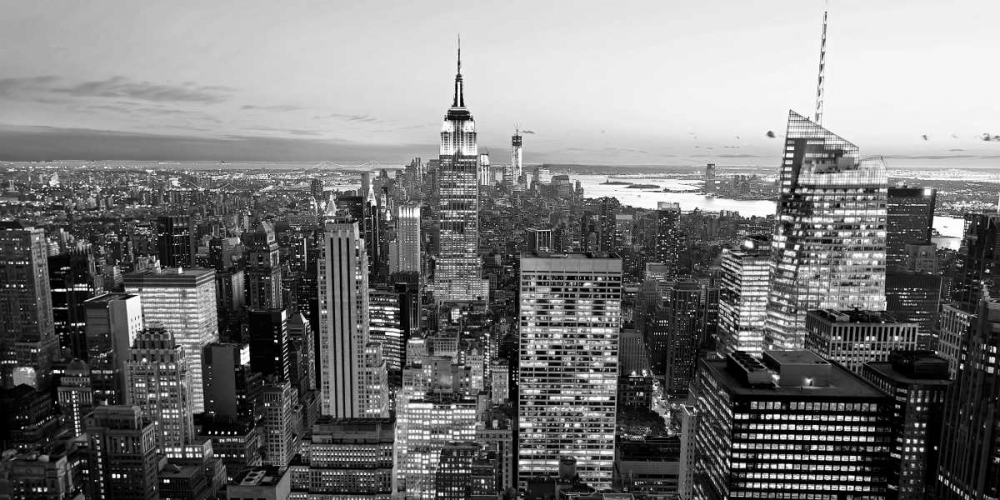 Aerial view of Manhattan, NYC