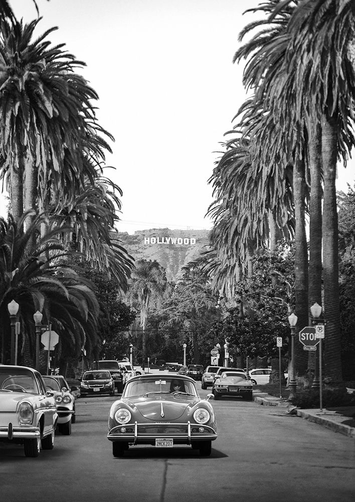 Boulevard in Hollywood - BW