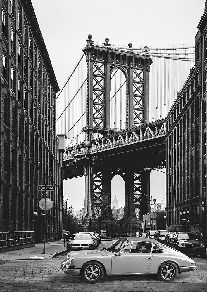 By the Manhattan Bridge - BW